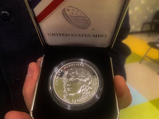 The Christa McAuliffe Commemorative Coin.