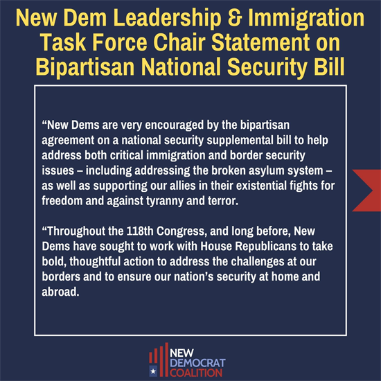 New Dems Immigration Statement