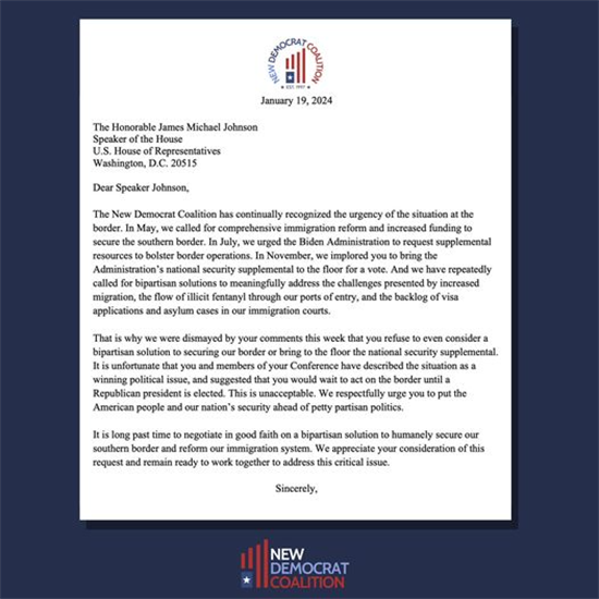 New Dems Immigration Letter