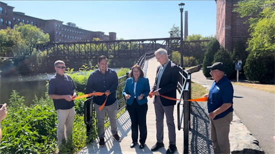 Cotton Mill Transfer Bridge Ribbon Cutting